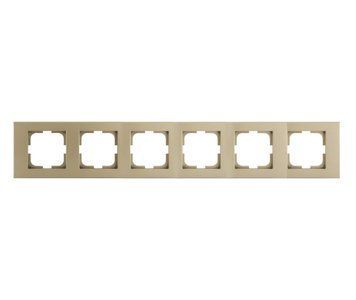 Рамка 6-на Ovivo Electric GRANO титан 400-120000-251 фото