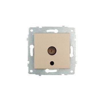 Механізм розетки ТВ кінцевої Ovivo Electric GRANO титан 600-000312-225 фото