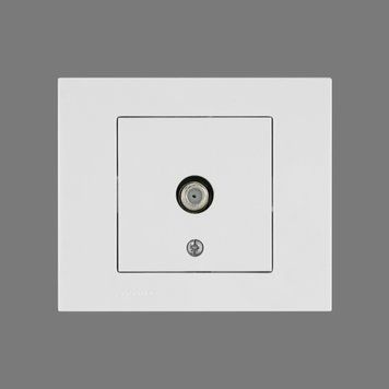 Розетка супутникова Ovivo Electric GRANO (F конектор) біла 400-010300-231 фото