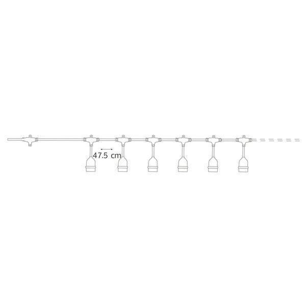 Світильник підвісний Horoz Electric CARNAVAL-F20 E27 10м 022-002-0020-010 фото