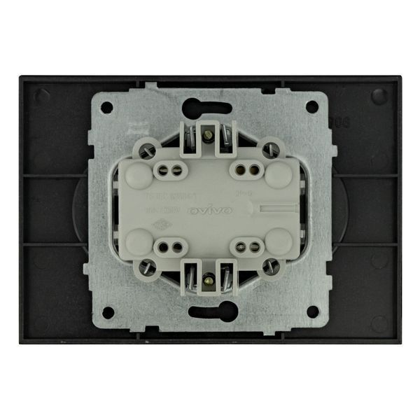 Розетка 2-а. з зазем. Ovivo Electric GRANO мока 400-190300-907 фото