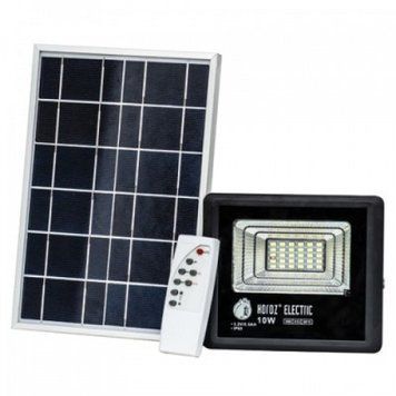 Прожектор світлодіодний з сонячною панеллю Horoz Electric TIGER-10 10W 6400K 068-012-0010-010 фото