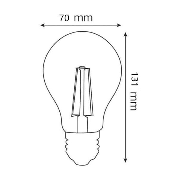 Світлодіодна лампа Horoz Electric FILAMENT GLOBE-15 15W Е27 2700K 001-015-0015-010 фото