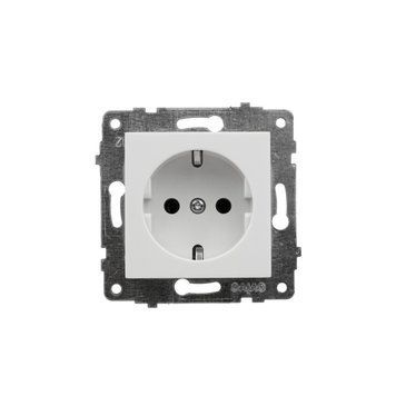 Механізм розетки з заз. Ovivo Electric GRANO білий 600-000301-217 фото