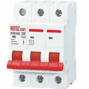 Автоматичний вимикач Horoz Electric SAFE 32А 3P С 114-002-3032-010 фото