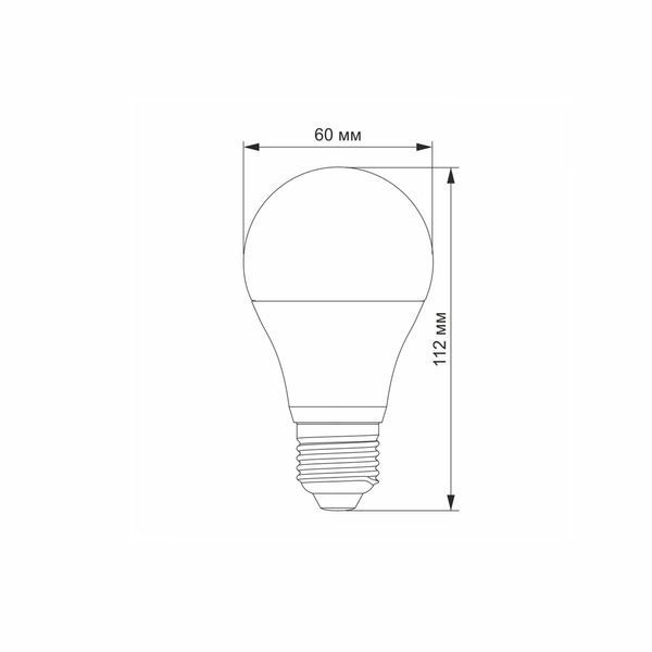 LED лампа VIDEX A60e 8W E27 3000K 23805 фото