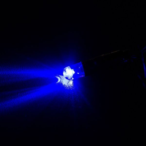 Гірлянда вулична STARLIGHT лінійна синій 100LED IP44 чорний 5м 000057276 фото