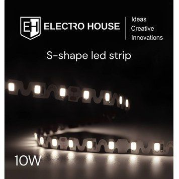 LED стрічка ElectroHouse S-Shape 10Вт 12В SMD2835 120 діодів 6500К EH-STR1S фото
