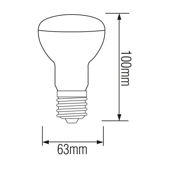 Світлодіодна лампа Horoz Electric REFLED-10 10W E27 4200K R63 001-041-0010-061 фото