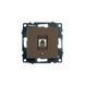 Механізм розетки ТФ Ovivo Electric GRANO мока 600-000319-221 фото 1