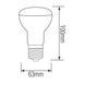 Світлодіодна лампа Horoz Electric REFLED-10 10W E27 4200K R63 001-041-0010-061 фото 2