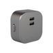 Розетка трекова подвійна USB 2.4А ElectroHouse Unique Elegance Pandora (срібло) EH-PT-002 фото 2
