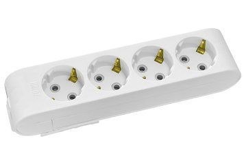 Колодка TEB Electric ДЕКО 4 гнізда з заз. 210-000-401 фото