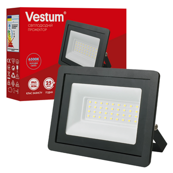 Прожектор LED Vestum 30W 2600Лм 6500K 185-265V IP65 1-VS-3015 фото