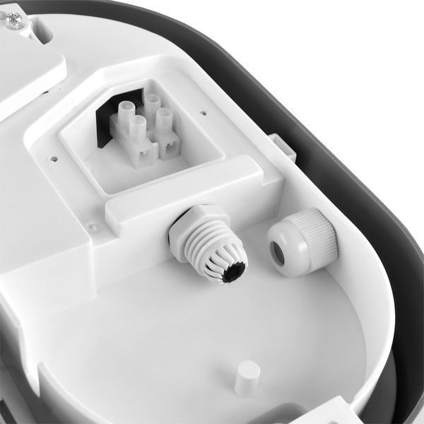 LED світильник IP65 овальний VIDEX 15W 5000K сірий 25805 фото