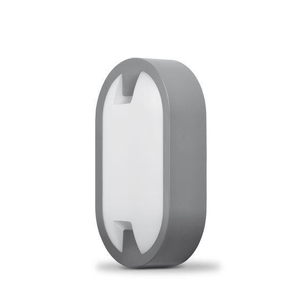 LED світильник IP65 овальний VIDEX 15W 5000K сірий 25805 фото