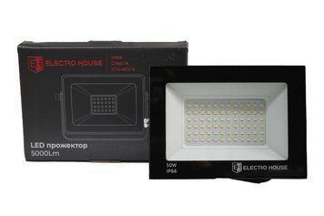 LED прожектор ElectroHouse 50Вт SMD2835 6500К 5000Лм EH-FDL-50W фото