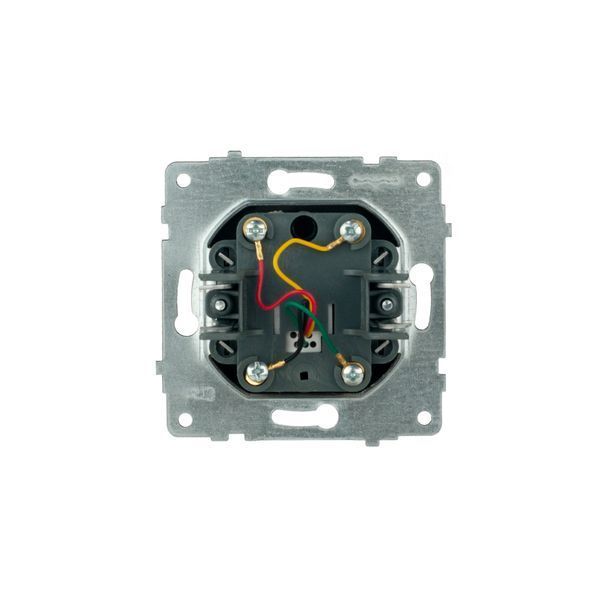 Механізм розетки ТФ Ovivo Electric GRANO чорний металік 600-000317-221 фото