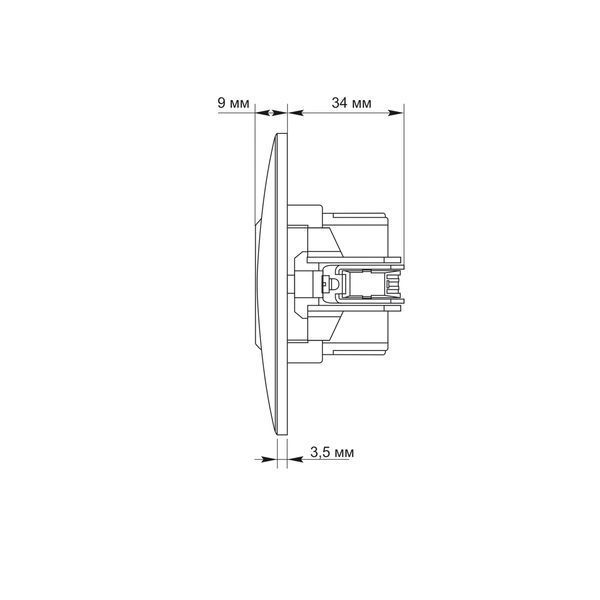 Розетка USB-A + USB-C PD20W срібний шовк VIDEX BINERA 28202 фото