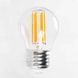 Світлодіодна лампа Horoz Electric FILAMENT MINI GLOBE-4 4W Е27 2700K 001-063-0004-010 фото 1