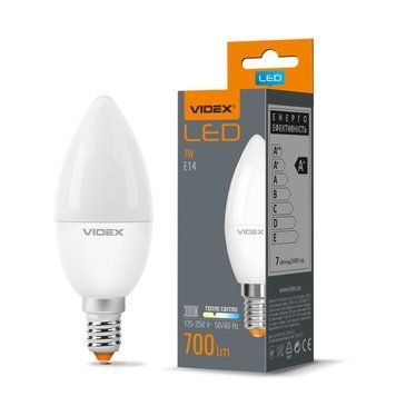 LED лампа VIDEX C37e 7W E14 3000K 24954 фото