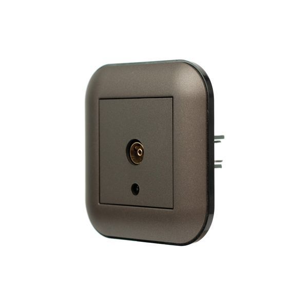 Розетка ТВ кінцева Ovivo Electric LOFT мока+чорна 404-190308-225 фото