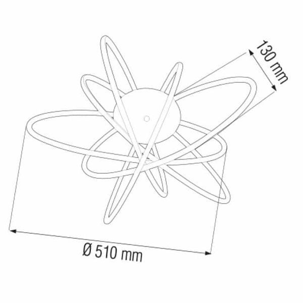 Світлодіодна люстра Horoz Electric GENESIS 100W 4000K 019-036-0100-010 фото