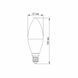 LED лампа VIDEX C37e 7W E14 3000K 24954 фото 3
