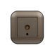 Розетка ТВ кінцева Ovivo Electric LOFT мока+чорна 404-190308-225 фото 1
