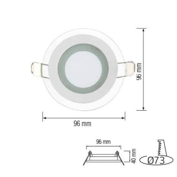 Світлодіодний світильник Horoz Electric CLARA-6 6W 4200K 016-016-0006-030 фото
