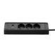 Меблева розетка кухонна горизонтальна з кабелем ElectroHouse 3x16А USB A+C 3.4А чорний EH-AR-308 фото 2