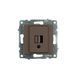 Механізм розетки USB Ovivo Electric GRANO чорний металік 600-000317-245 фото 1