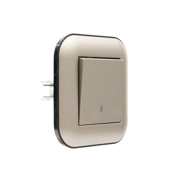 Вимикач 1-клв. прохідний Ovivo Electric LOFT антрацит+чорний 404-130208-209 фото