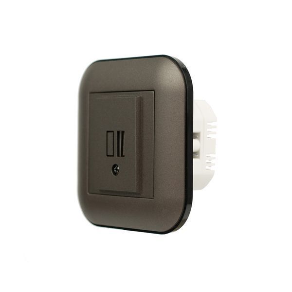 Розетка 1-USB Ovivo Electric LOFT мока+чорна 404-190308-245 фото