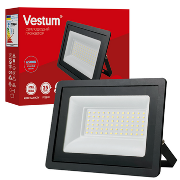 Прожектор LED Vestum 50W 4300Лм 6500K 185-265V IP65 1-VS-3016 фото