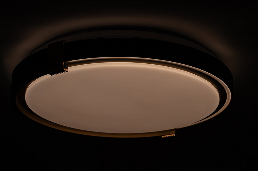 Світильник LED Vestum COLISEUM матовий 60W 395*60мм 3000К-6500К з ДК чорне золото VS-91068 фото