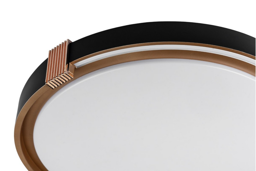 Світильник LED Vestum COLISEUM матовий 60W 395*60мм 3000К-6500К з ДК чорне золото VS-91068 фото