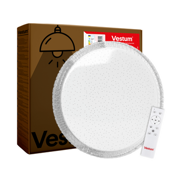Світильник LED Vestum CRYSTAL зоряне небо 60W 395*60мм 3000К-6500К з ДК VS-91032 фото