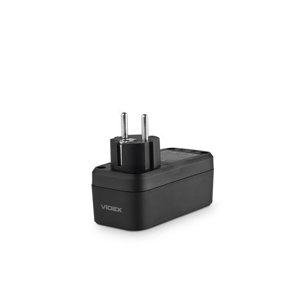 Мережевий адаптер VIDEX ONCORD з/з 1п 2.4A 2USB+USB-C Black 27698 фото