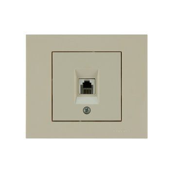 Розетка ТФ Ovivo Electric GRANO кремова 400-020300-221 фото