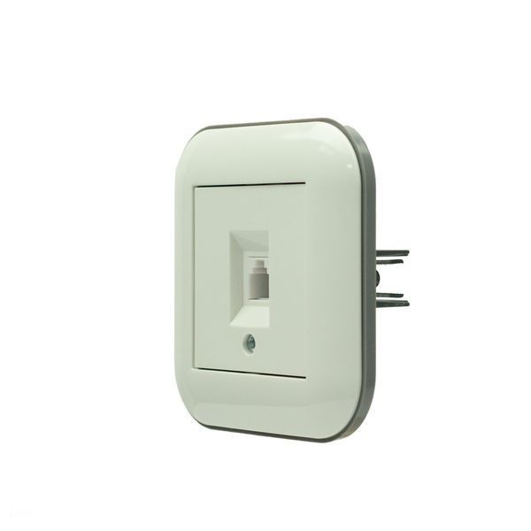 Розетка ТФ Ovivo Electric LOFT біла+сіра 404-010303-221 фото