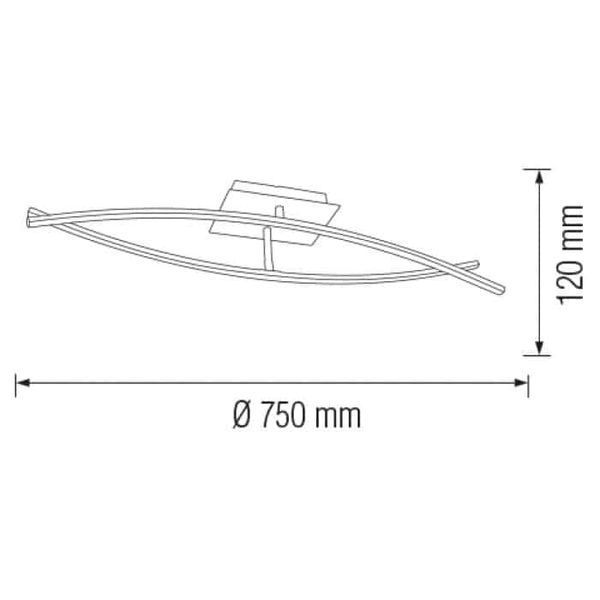 Світлодіодна люстра Horoz Electric ORIENT 16W 4000K хром 019-016-0016-010 фото