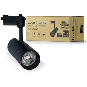 Світильник трековий Євросвітло Luce Intensa LI-30-01 30Вт 4200К чорний 000042751 фото