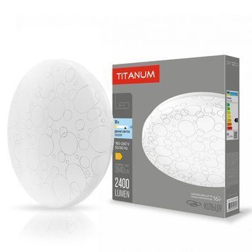 LED світильник настінно-стельовий TITANUM 32W 5000K Кільця 26688 фото