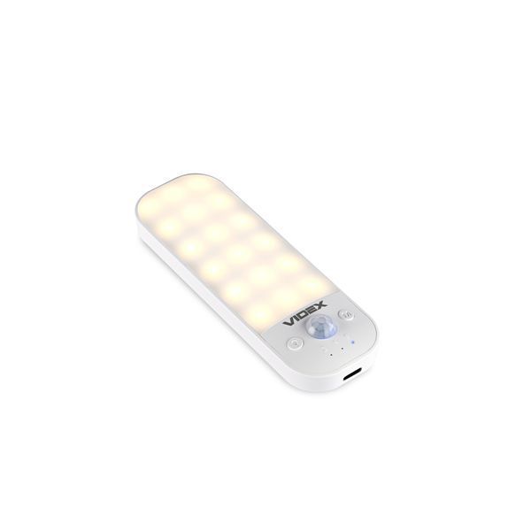 LED Світильник акумуляторний з датчиком руху VIDEX VL-NL014W-S 27897 фото
