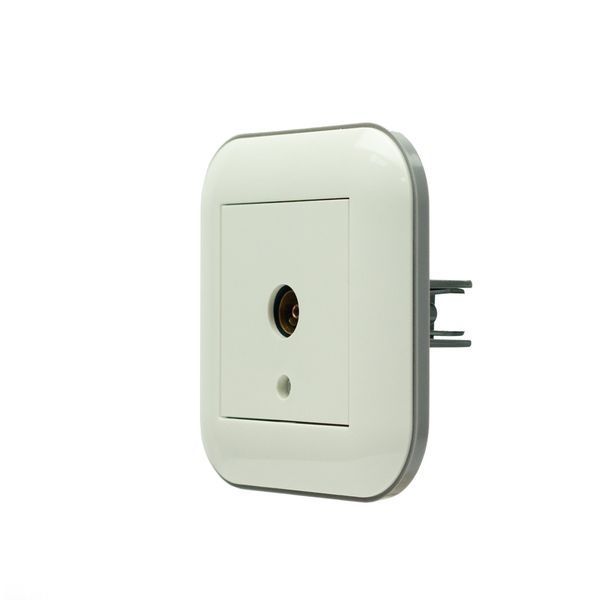Розетка ТВ кінцева Ovivo Electric LOFT біла+сіра 404-010303-225 фото