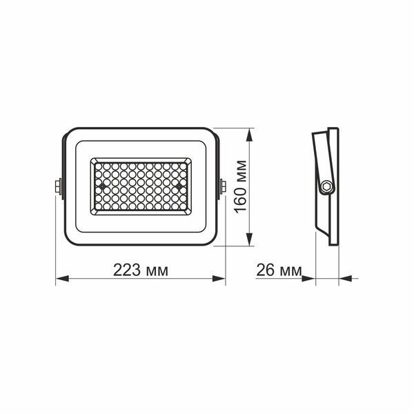 LED прожектор VIDEX F2e 50W 5000K 26331 фото