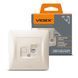 Розетка CAT6 одинарна комп'ютерна кремова VIDEX BINERA 24699 фото 1