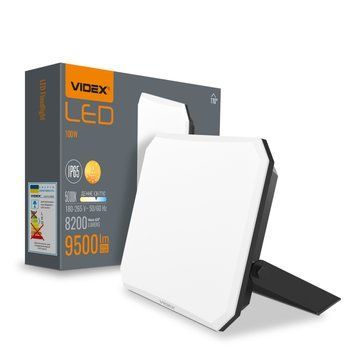 LED прожектор VIDEX F3 100W 5000K 220V Black (VLE-F3-1005B) 27716 фото