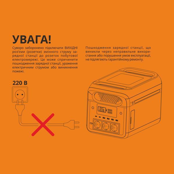 Портативна зарядна станція VIDEX OASIS 1800W 1229Wh (VPS-SG1-1KW8) 28325 фото